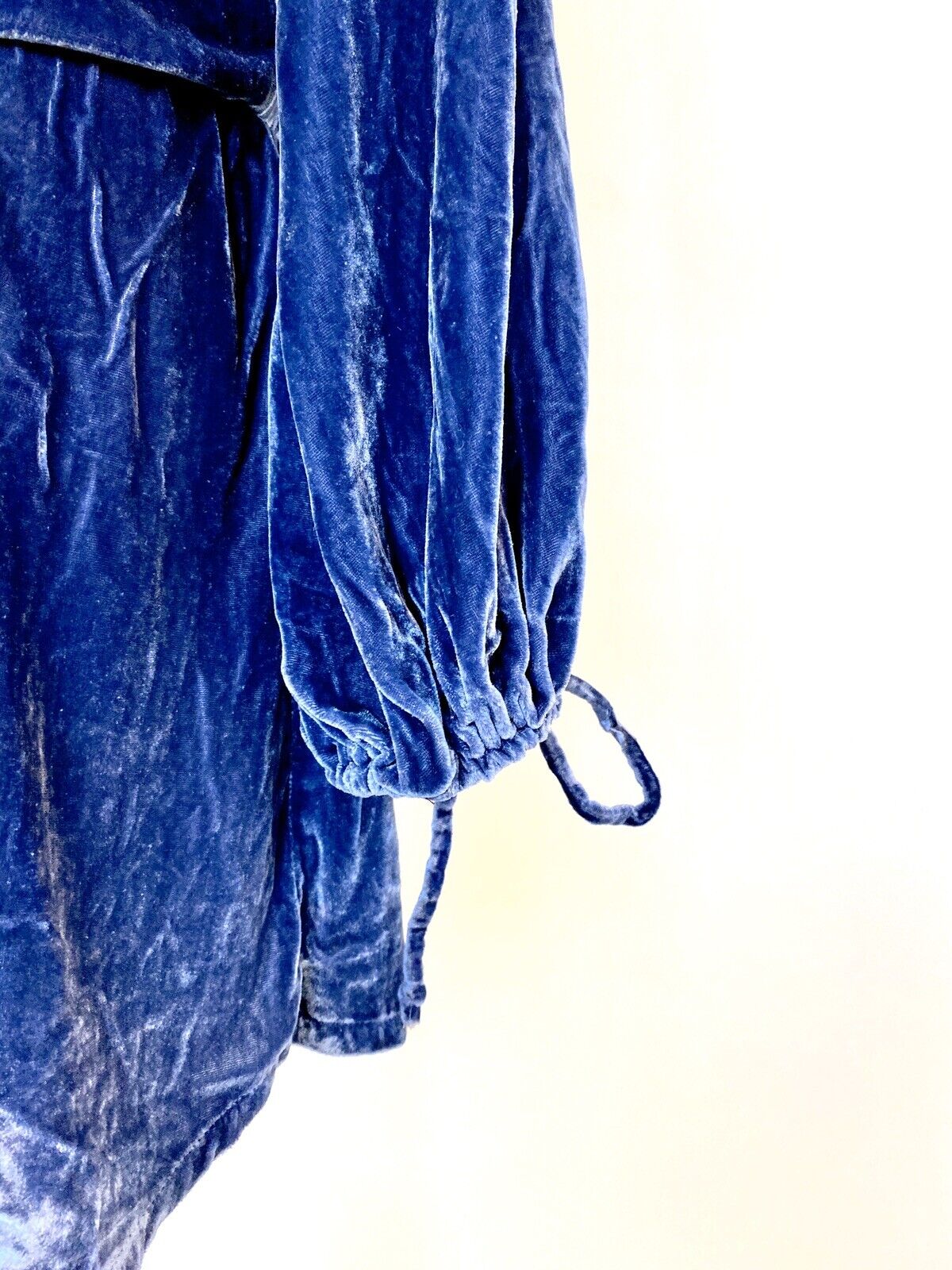On The Road Blue Velvet Maya Mini Dress Retails $128 Price $32 XS New
