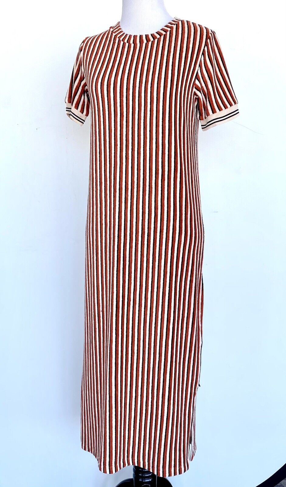 Scotch & Soda Striped Poolside Toweling Dress Cover Up Retail $135 Price $79