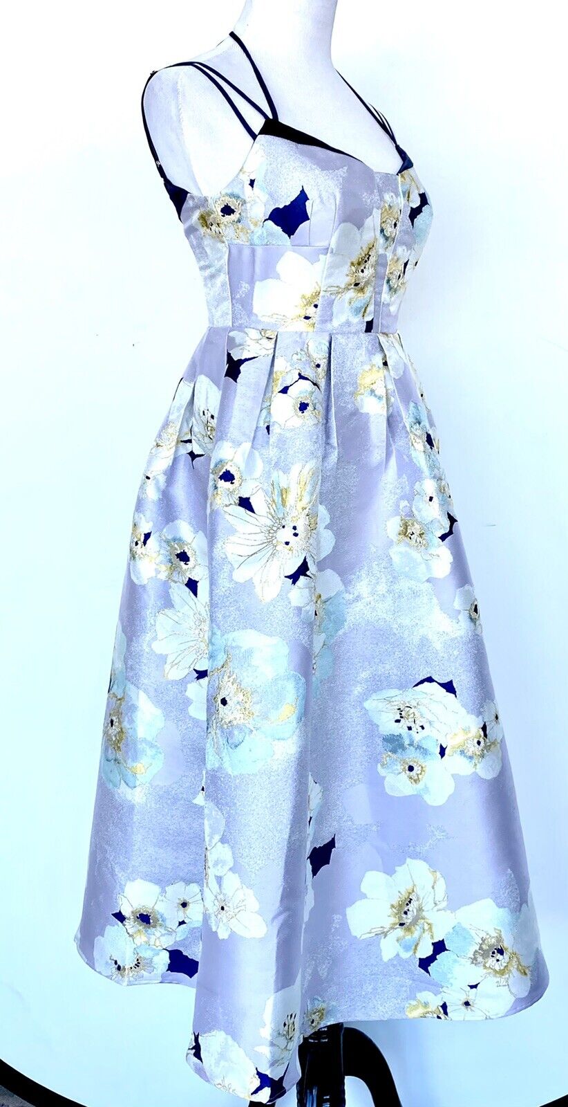 Karen Millen jacquard midi Prom cocktail dress US 2 Retail $308 Price $169