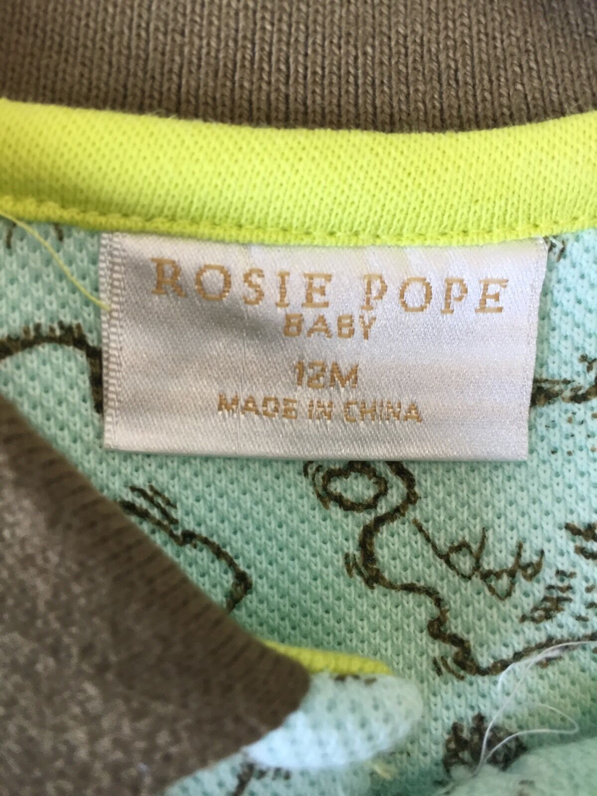 Rosie Pope Baby Polo Top. Retails $28 Price $12.85 12 Months Green