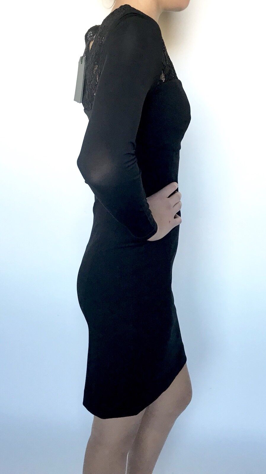 AllSaints Helis Black Bodycon Dress. NWT Retail $360 Price $145 All Saints 2