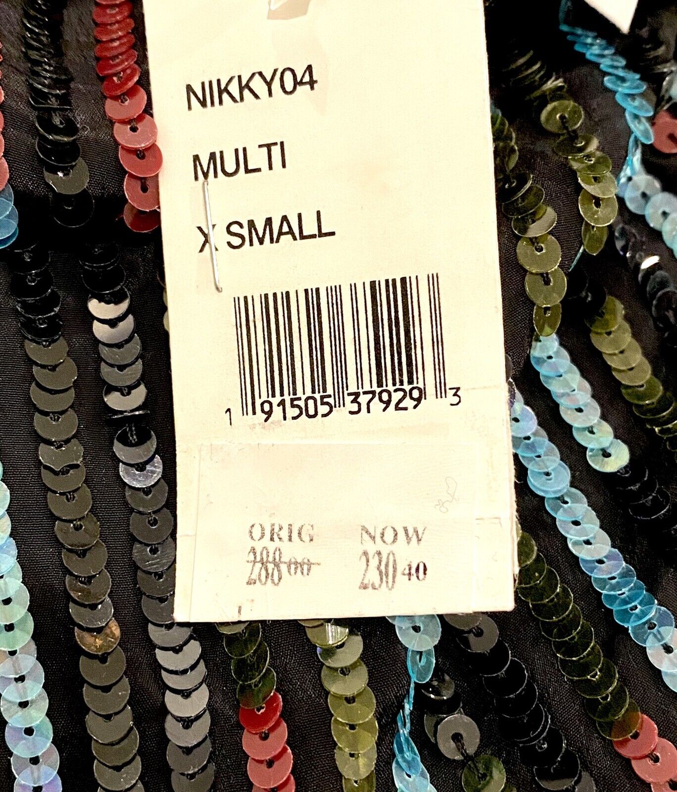 VELVET Graham & Spencer Nikki Sequin V Neck Blouse Retail $288 Price $68 XS NWT