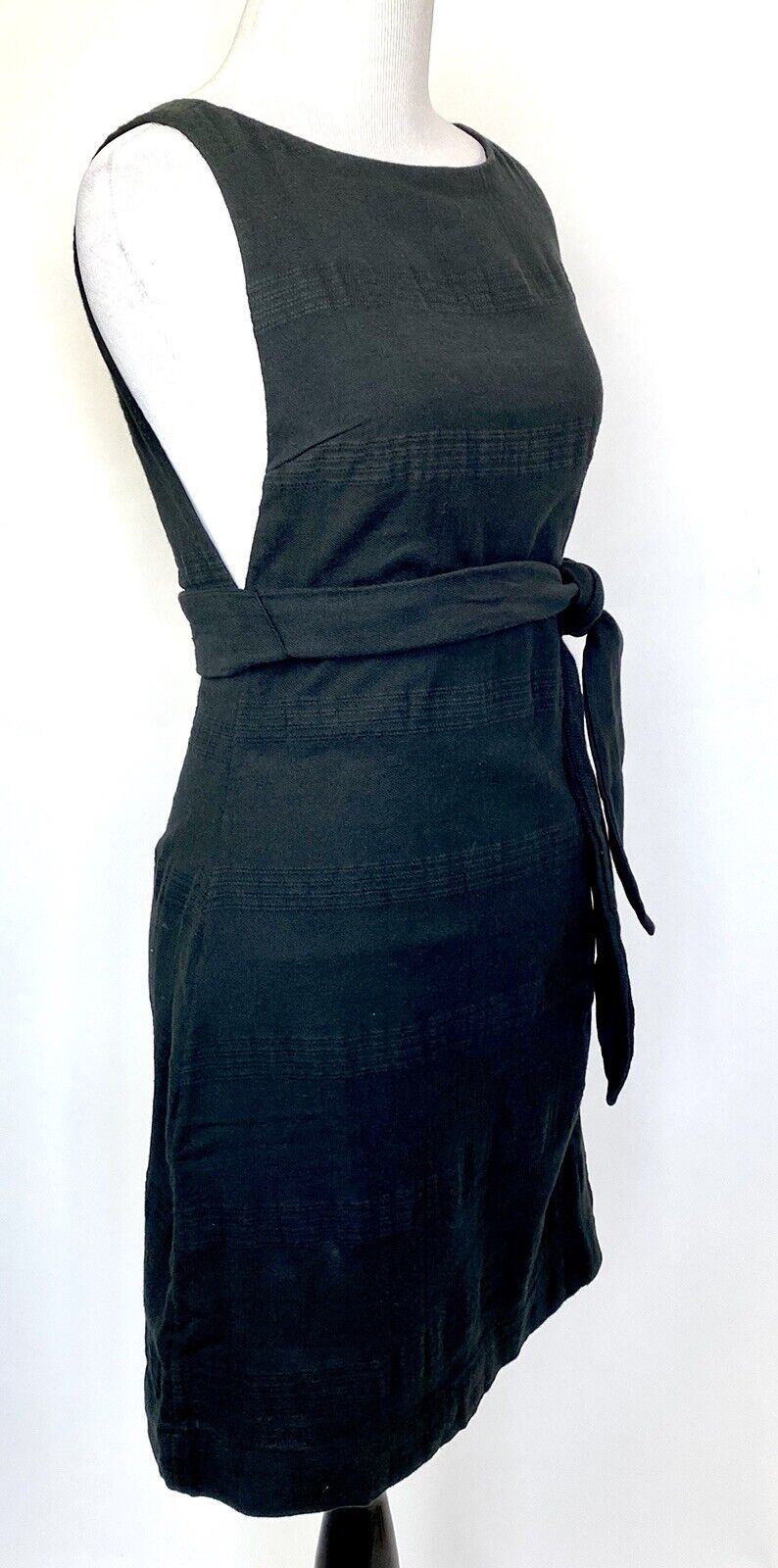 Free People Keyhole Back Cotton Linen Mix Dress Sz XS Retail $58 Price $44 NWT