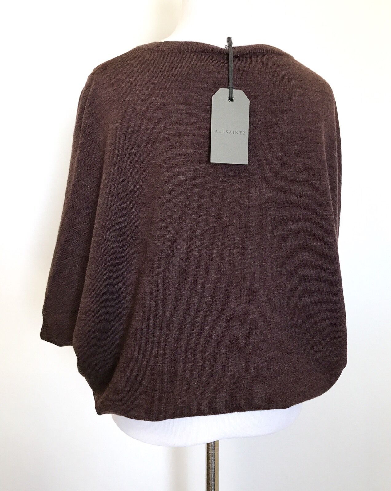 AllSaints Elwar Panel Merino Jumper NWT Retail $195 Price $89 Size S All Saints