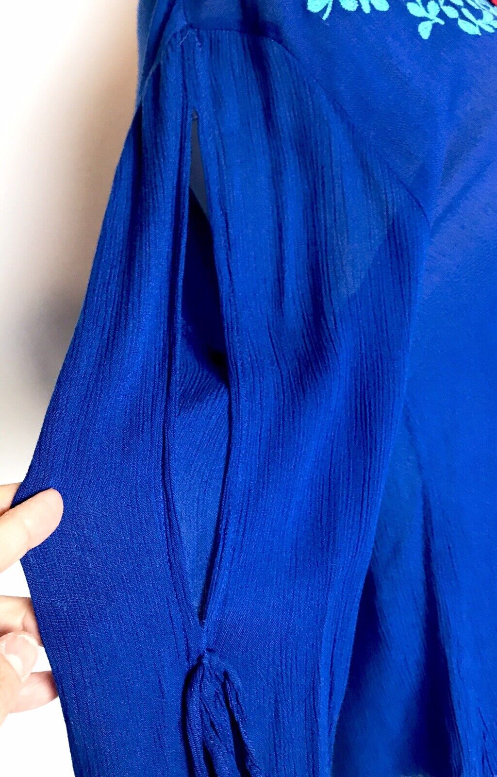 La Blanca Midnight Blue Leaf It Swim Cover Up Tunic S Retail $99 Price $59 NWT