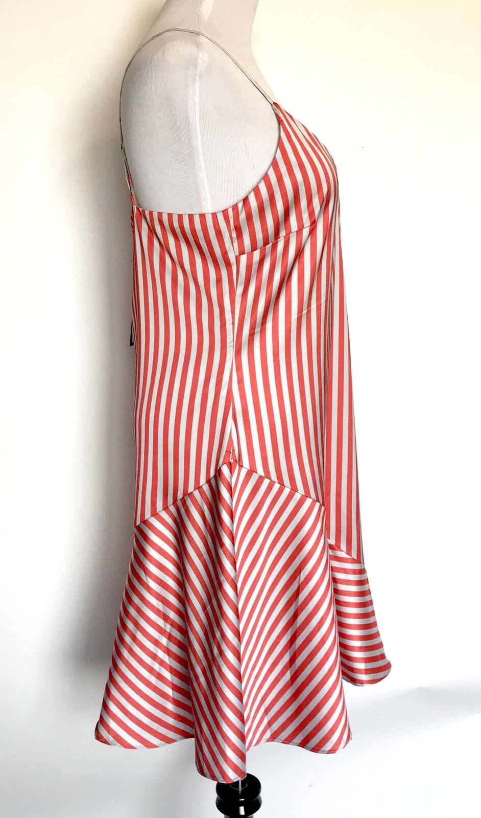 Lea And Viola Striped Silky Dress. Retails $168 Price $69 NWT Size L