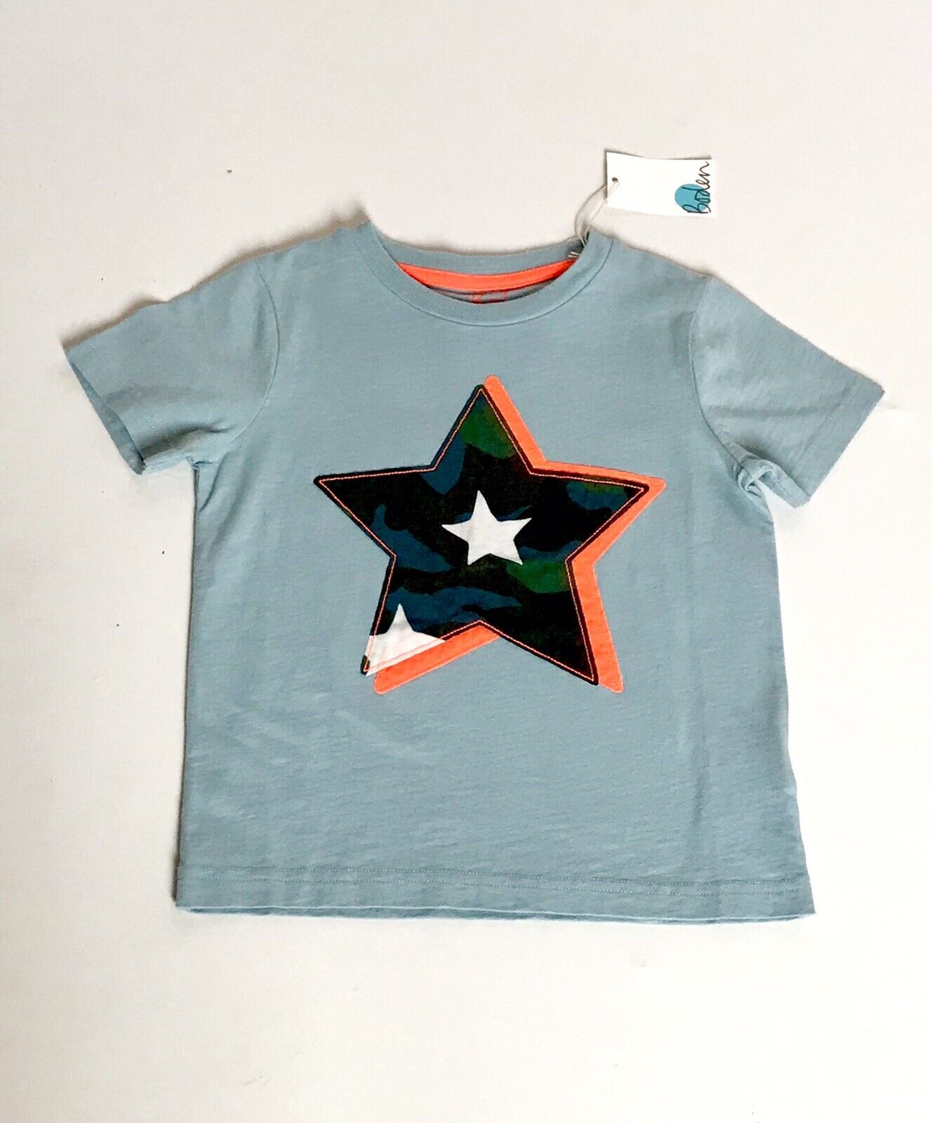 Mini Boden Blue Star Appliqué Tee. 2-3 Year Retail $30 Price $17.98 NWT