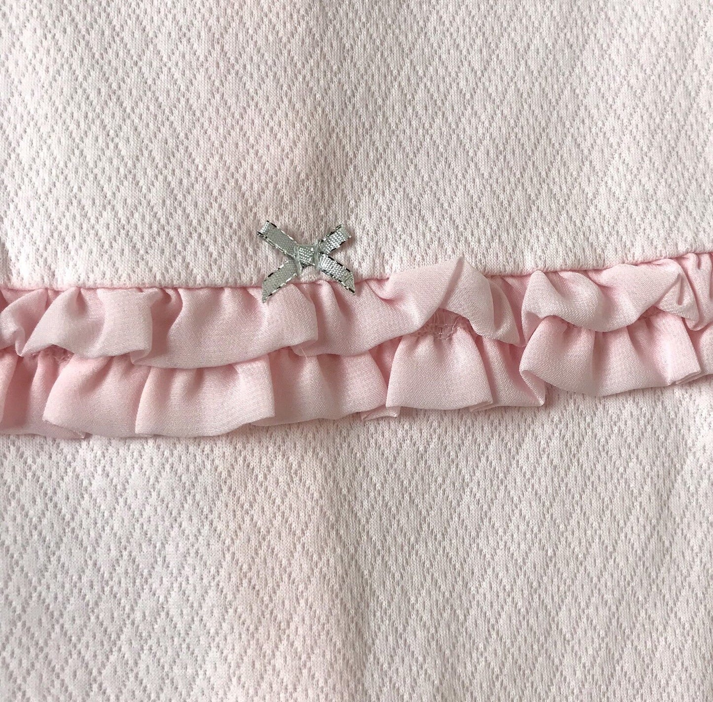 Little Me 2 Pc Pink Hat & Romper. Silver Spot & Bows Retail $26 NWT Price $19 9M