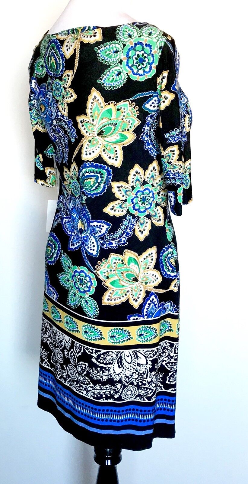 Eliza J Blue Floral Stretch Tunic Dress NWT Retails $118 Price $59 Size 6