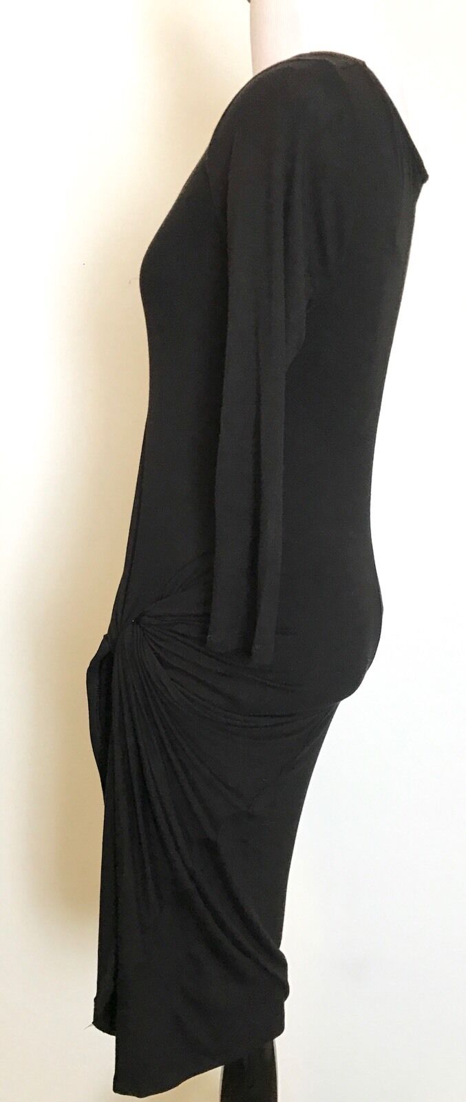 The Vanity Room Dark Black Knot Detail Wrap Dress. NWOT Price $32