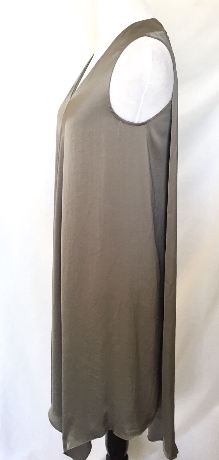 AllSaints Blaze Steel Grey Silky Dress.Retail $308 Price $125All Saints Size 0