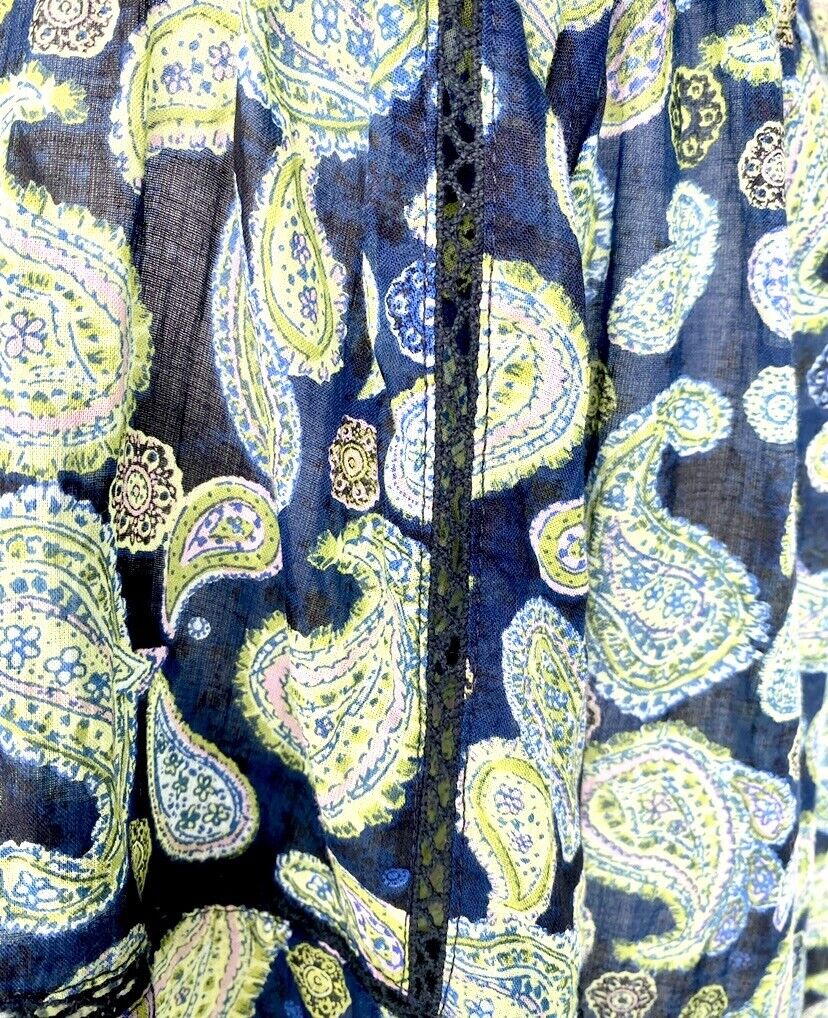 Free People Paisley Bodysuit Retail $78 Price $46.80 NWT Size S