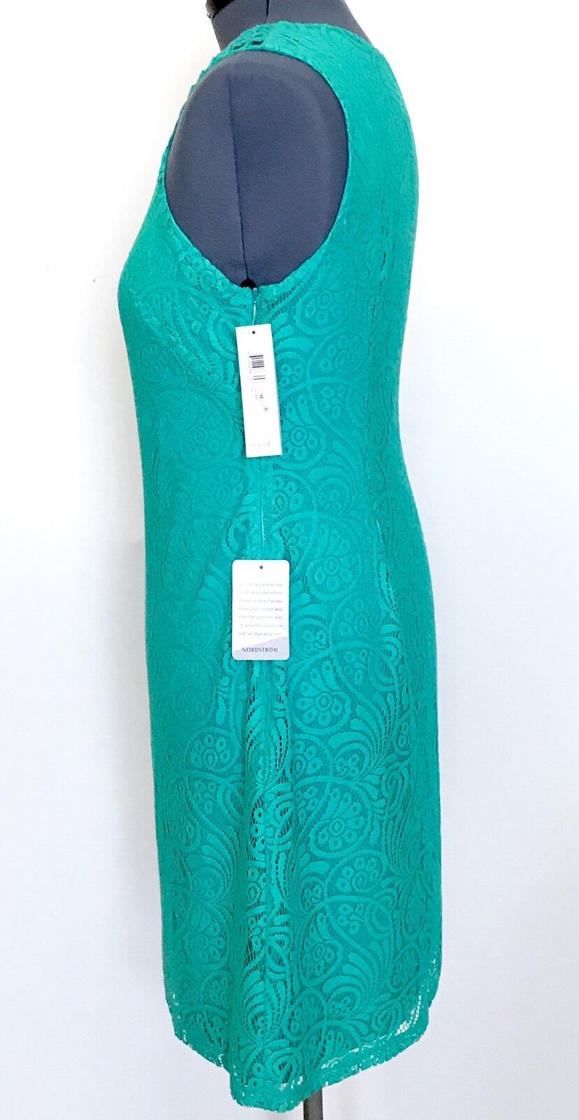 Eliza J Pink Jade Green Lace Shift Dress NWT Retails $148 Price $68 Size 12