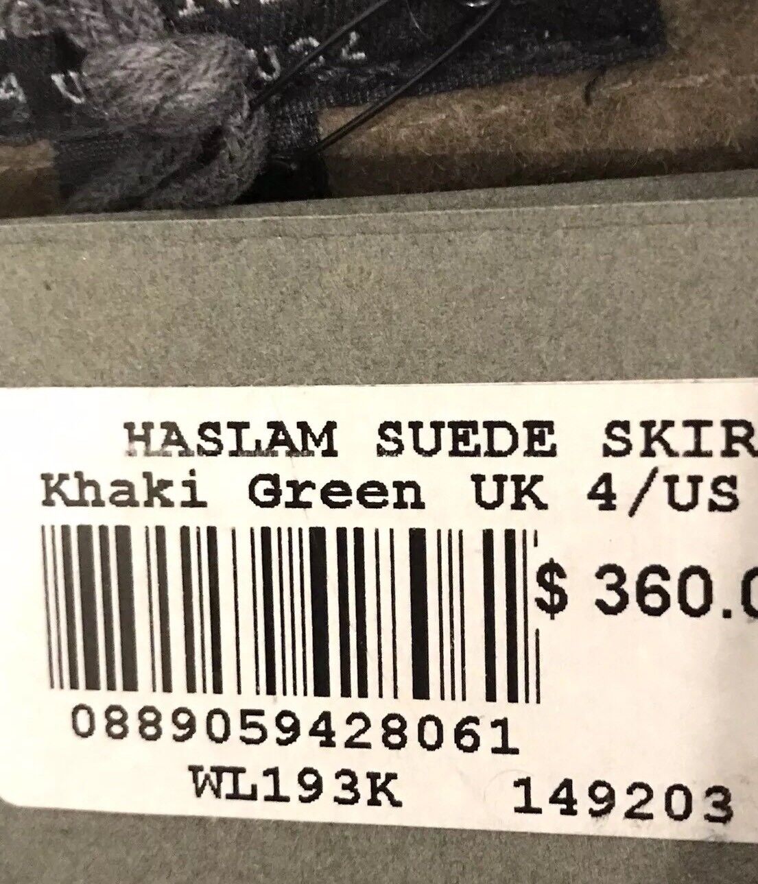 AllSaints Haslam Suede Leather Skirt NWT Size 2 Retails $360 Price $158 NWT