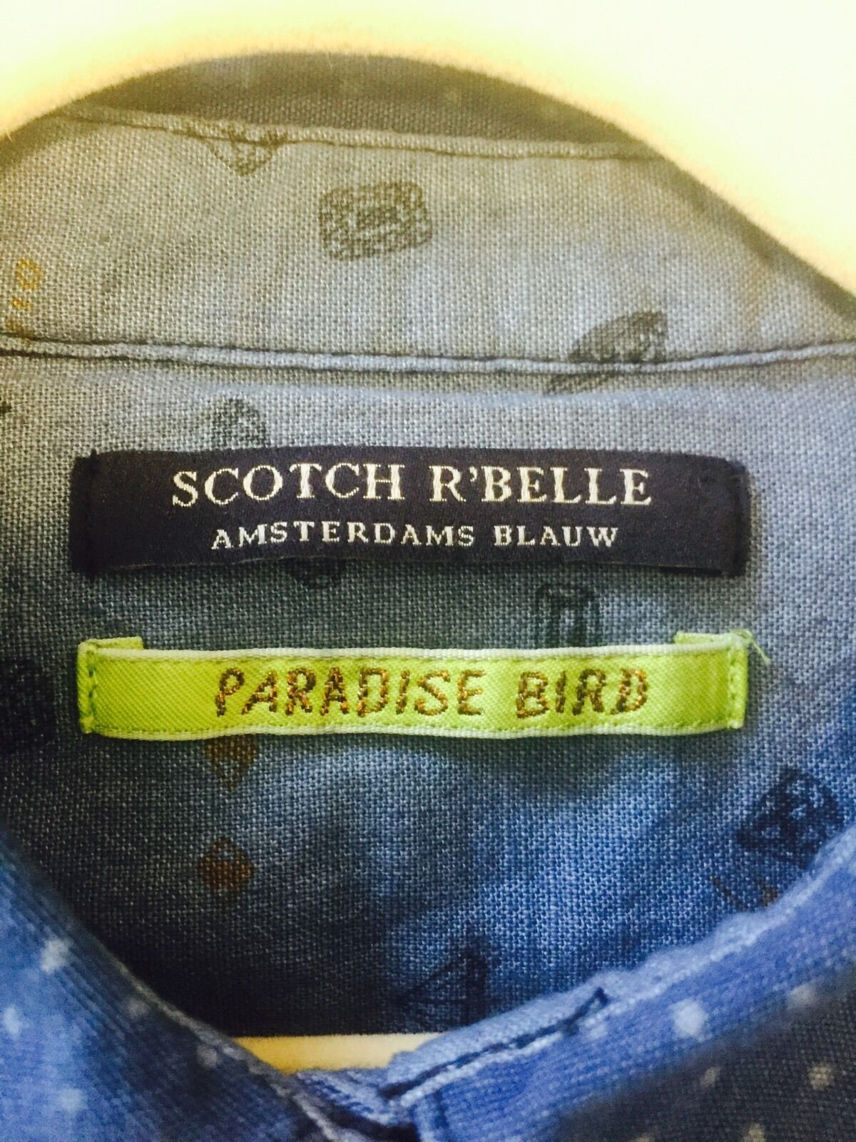 Scotch R'Belle Girls Indigo Blue Shirt. NWT Age 10 Retails $99 Price $34