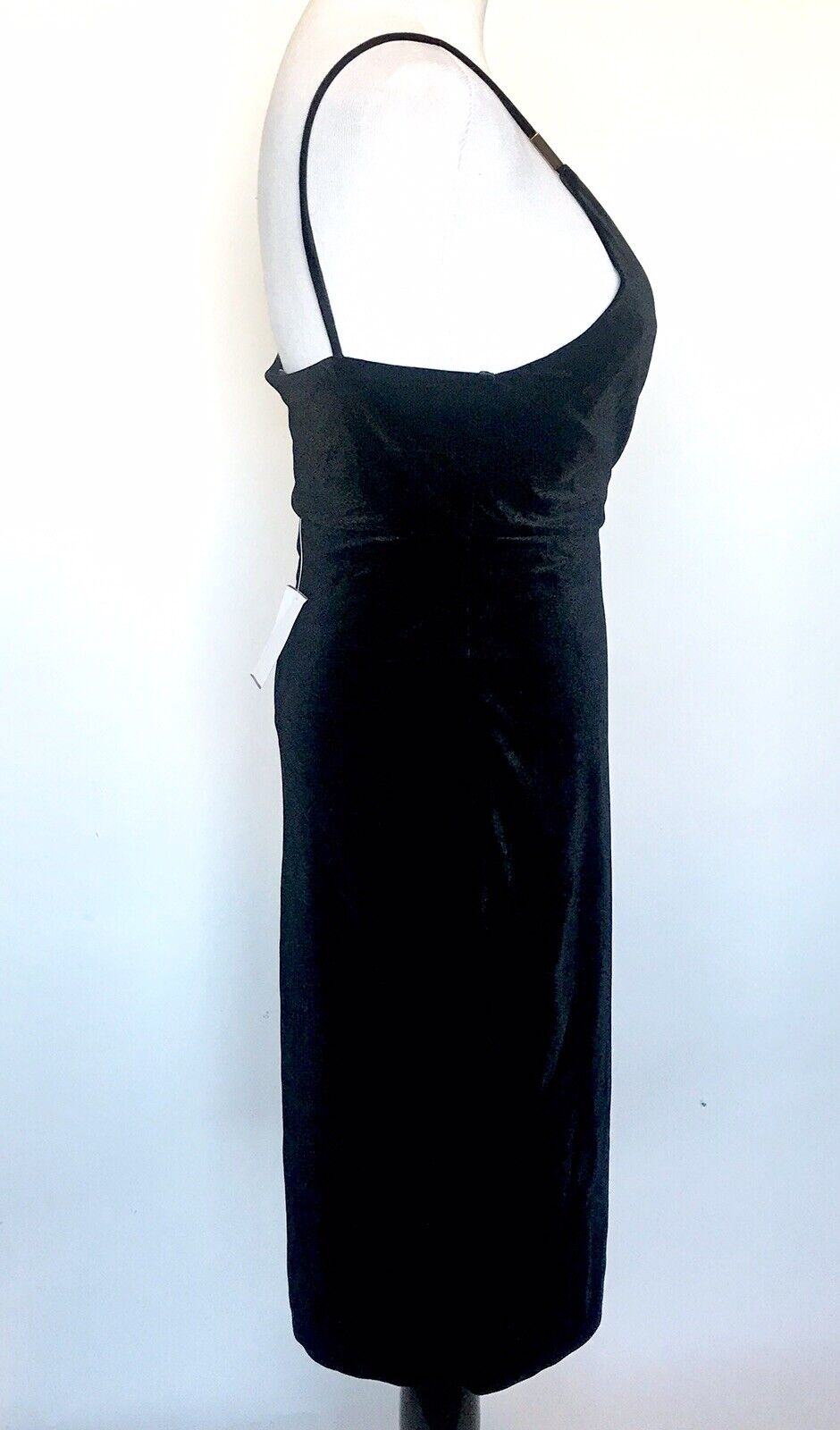 Aqua NWT Dress Black Velveteen Wrap Dress S Retail $128 Price  $45