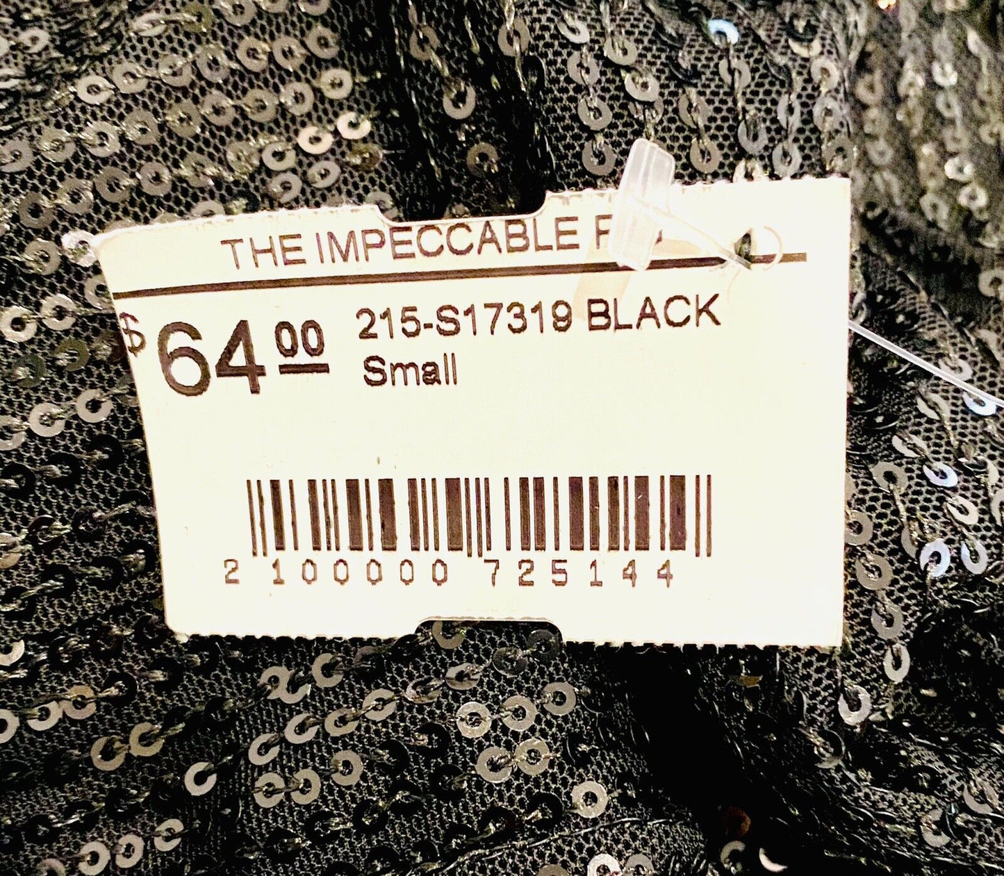 The Impeccable Pig Black Sequin Romper Retail $64 Price $49 NWT Sz Small