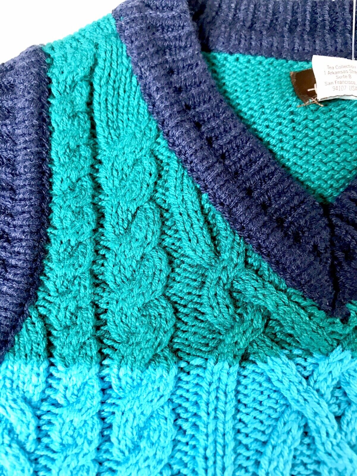 Tea Knitted Cable Vest. Age 6-9 M NWT Retails $45.50 Price $24