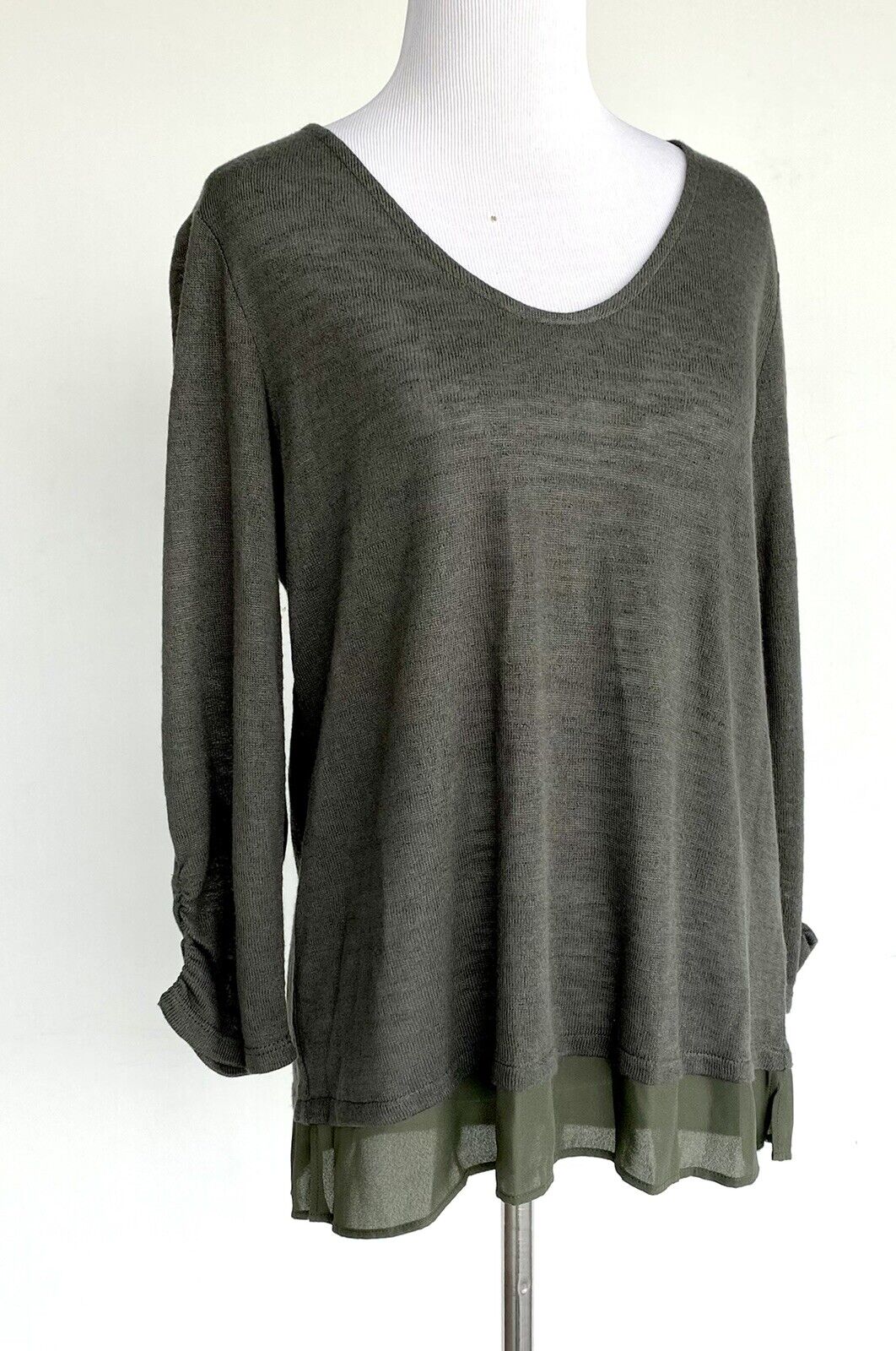 Sanctuary Mixed Media Light Knit Top NWT Retail $58 Price $38 S Anthropologie