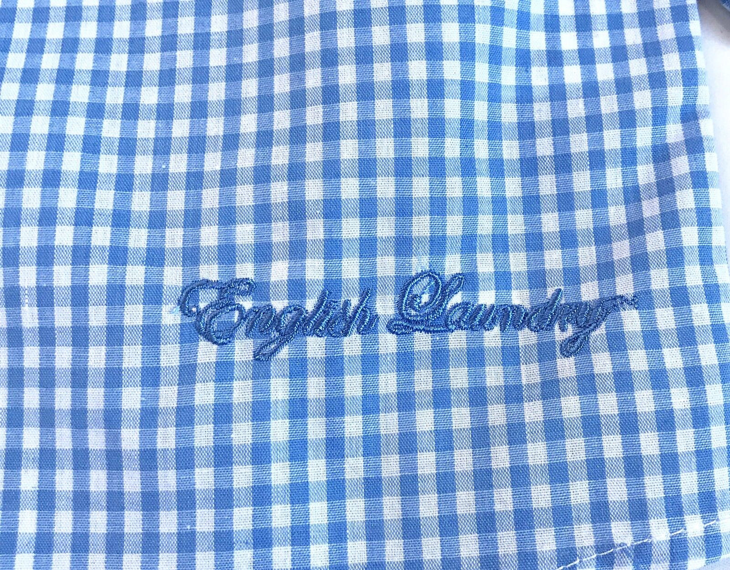 NEW English  Laundry Blue & White Check LS Shirt Retail $36 Price $22 NWT 2T