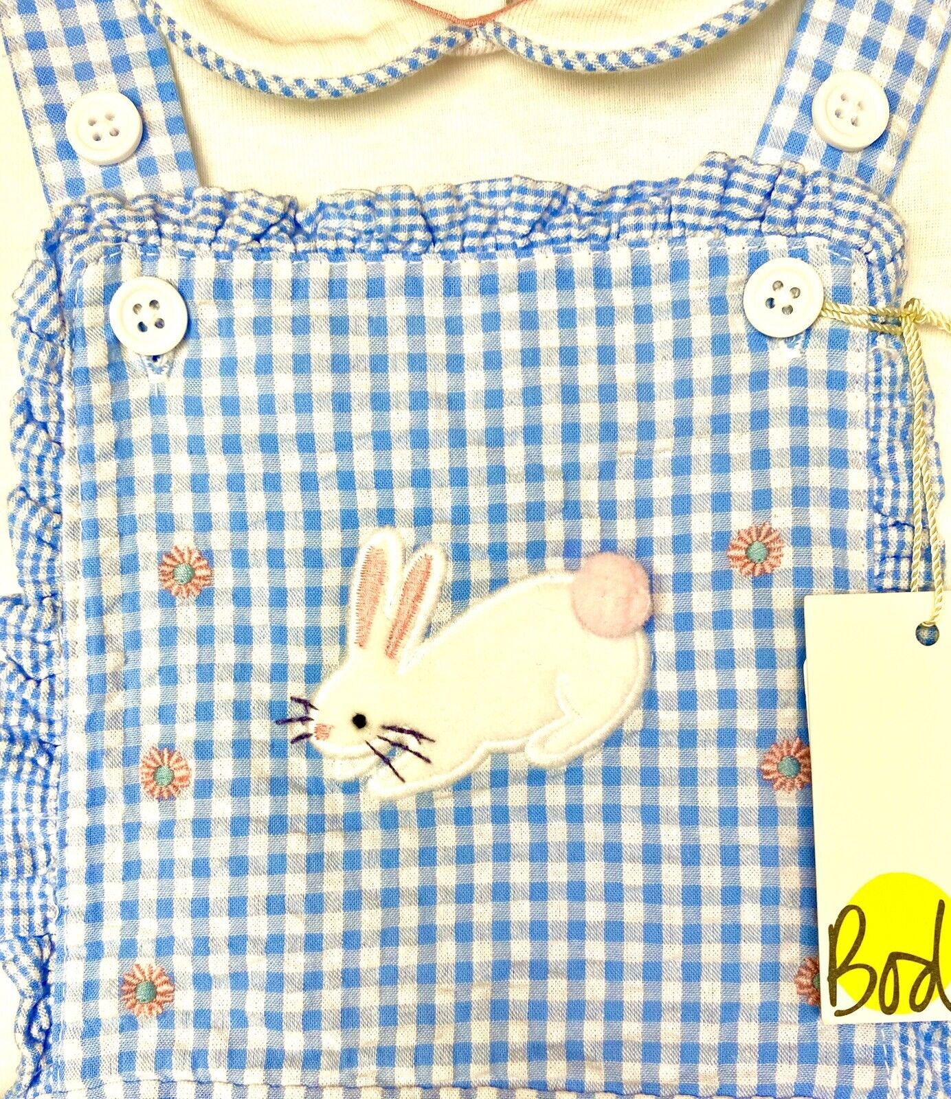 Baby Boden Baby 2 Pc Gingham Romper & Top 6-12 M Retail $52 Price $39 NWT