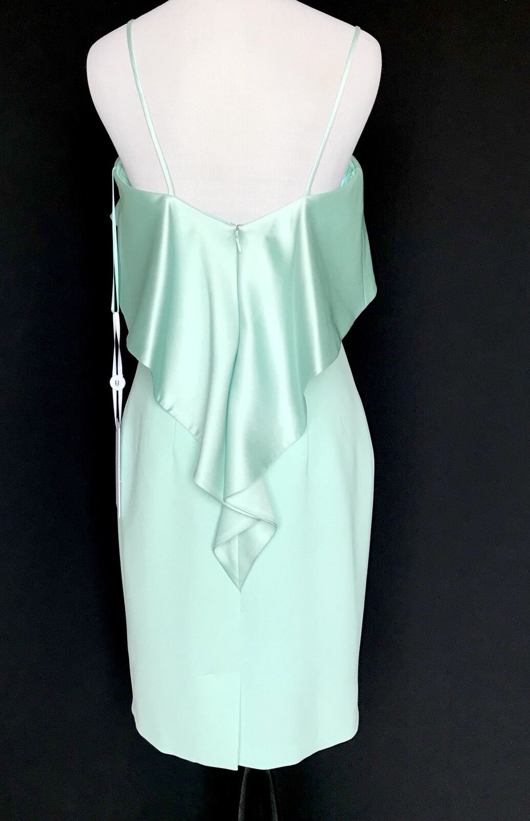 Forever Unique Mint Lori Dress. Satin Bodice Size 4 NWT Retails $249 Price $68