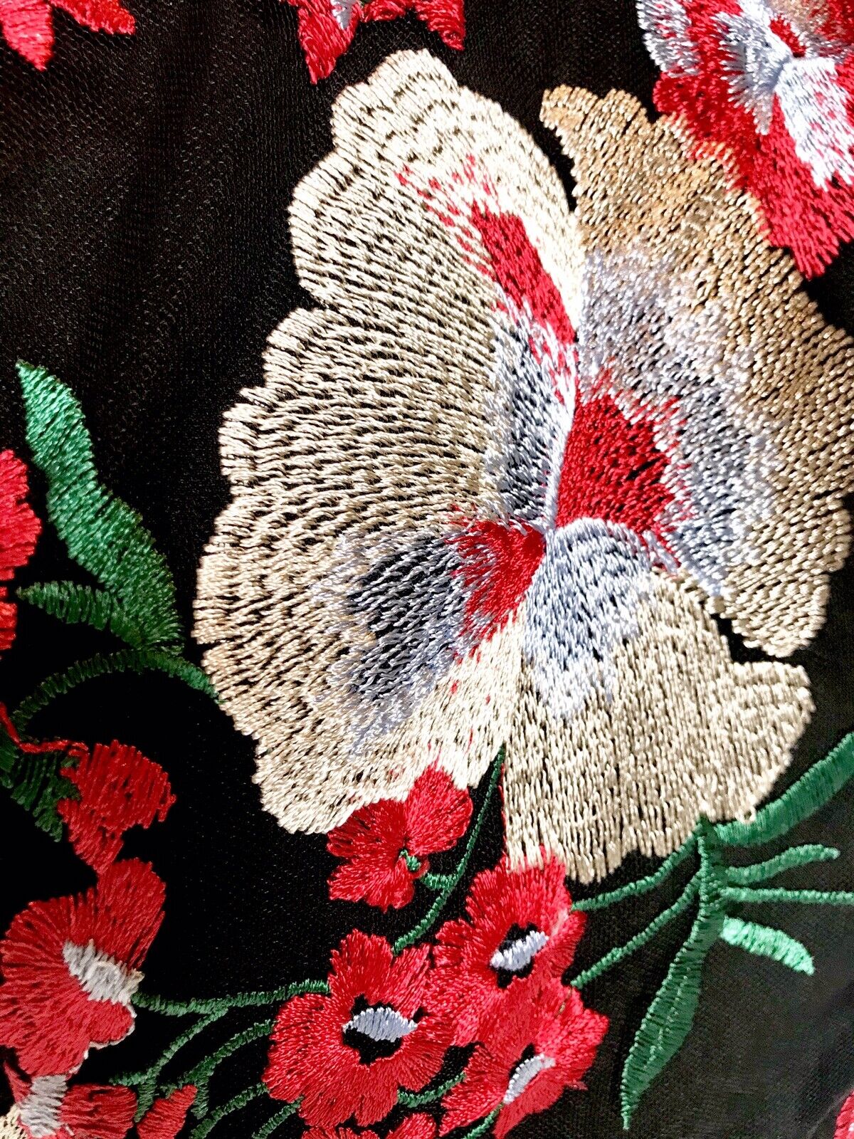 Donna Morgan Floral Embroidered Dress size 12 Retail $158 Price $76 NWT