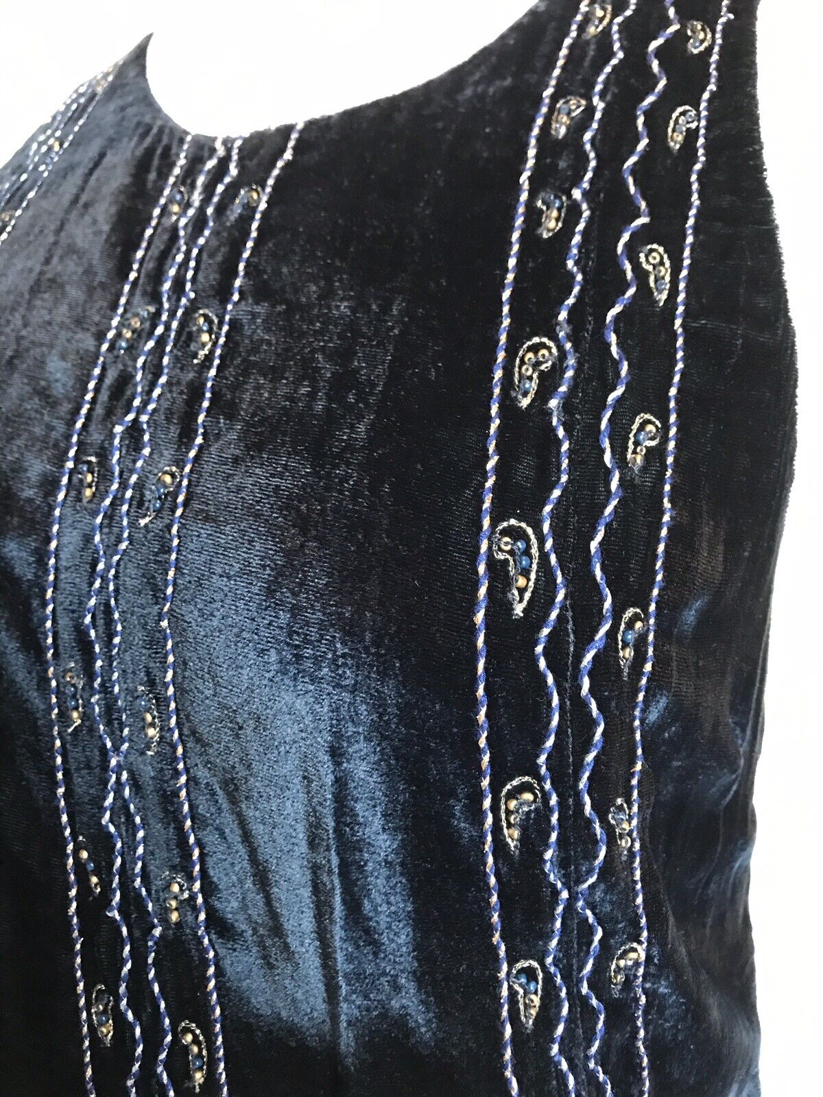 Haute Hippie Vintage Velvet Bead Dress Sz 4 Retail $695 Price $199 NWT Authentic