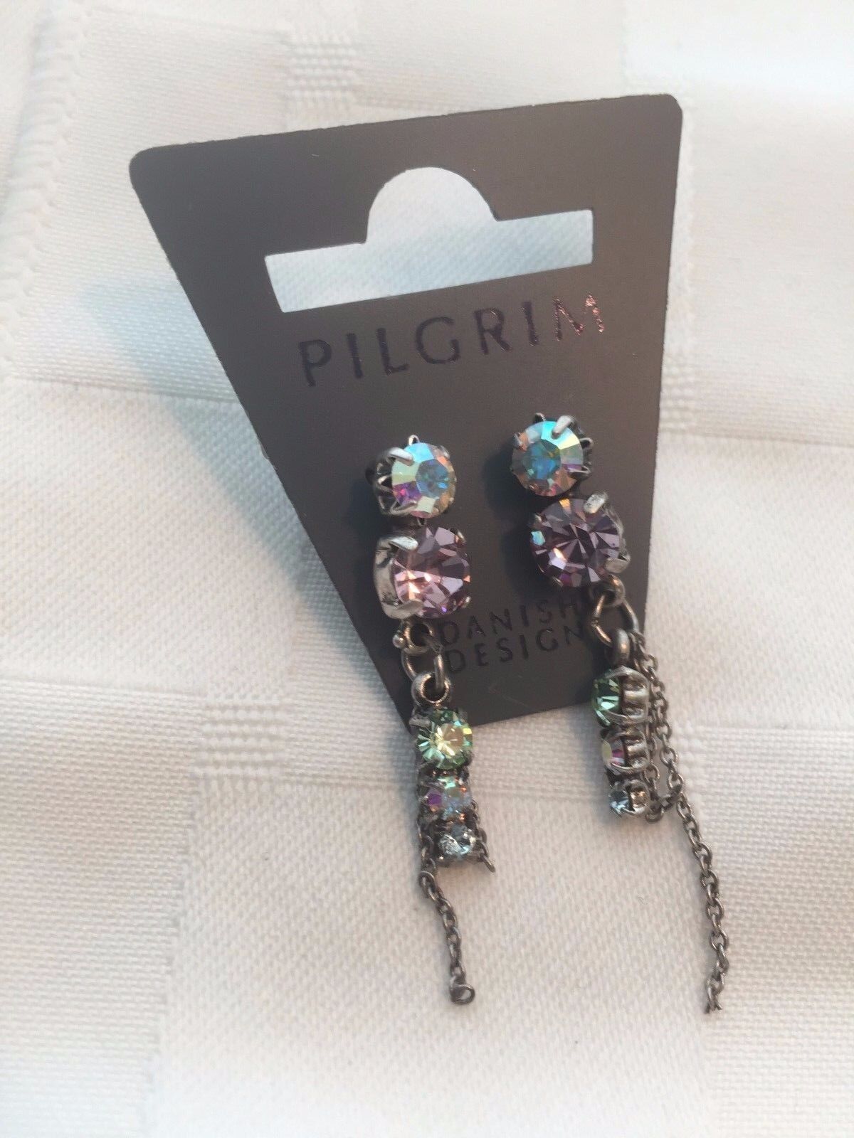 Pilgrim Jewelry Swarovski Crystal  Sterling silver Plated Earrings $15