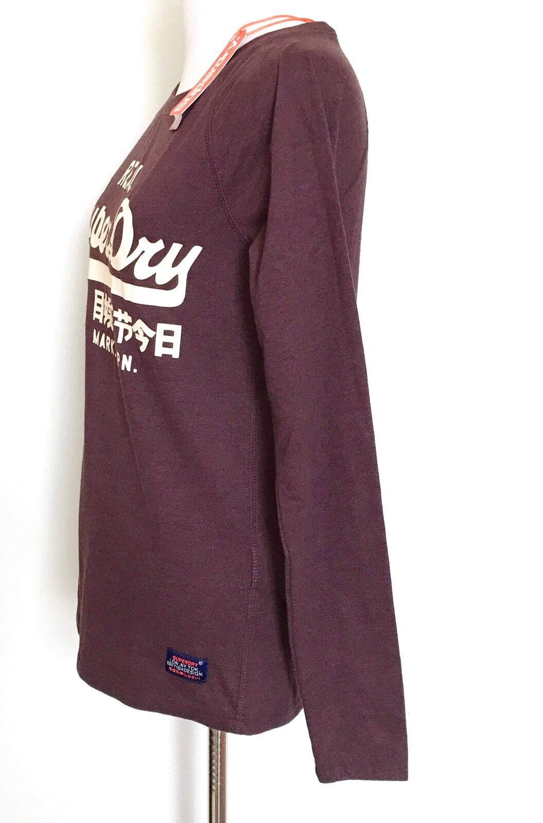 Superdry Vintage Logo Long Sleeve Tee NWT Size XS Retail $44 Price $33