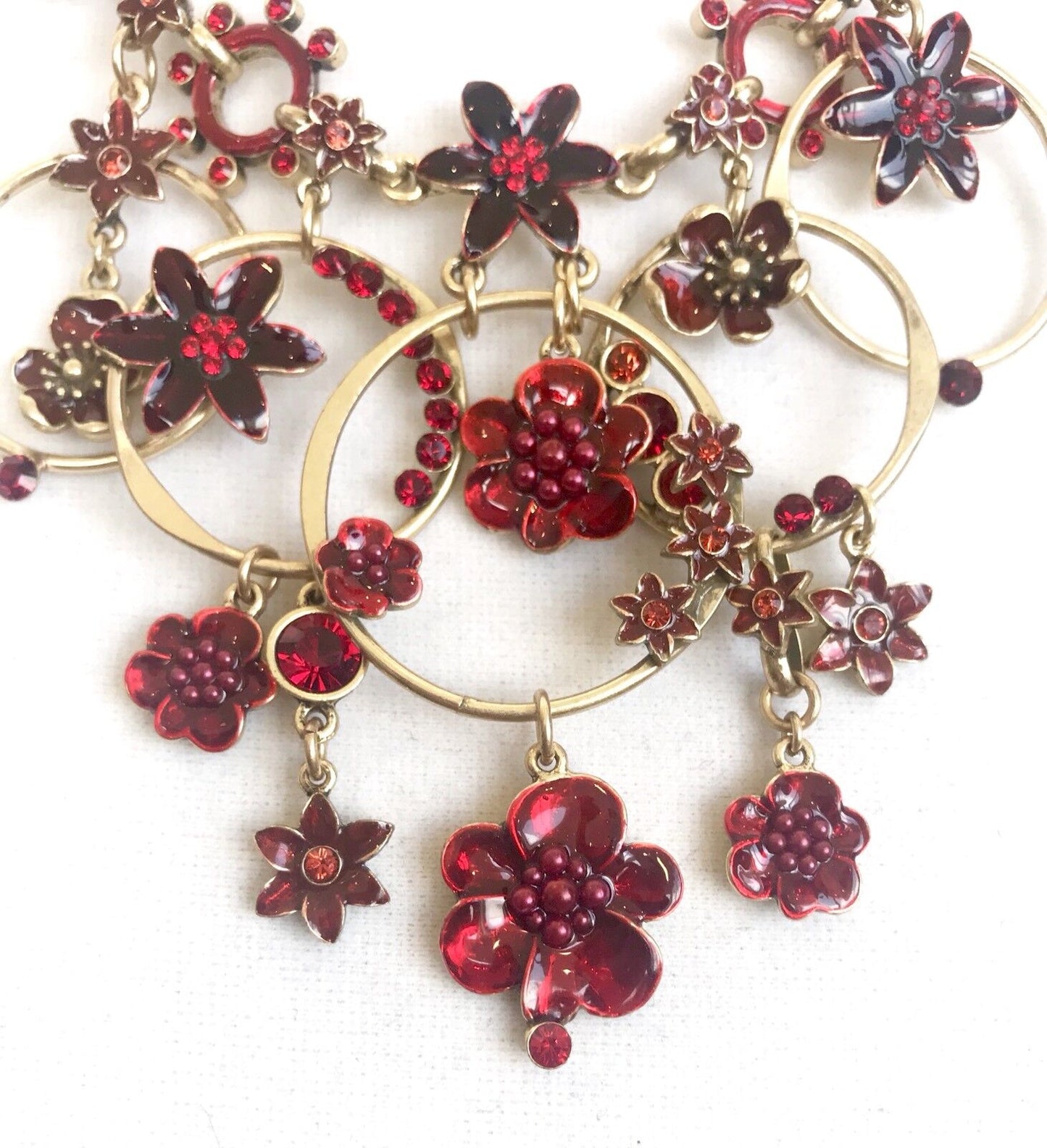 Pilgrim Genuine Swarovski Crystal And Enamel Necklace. NWT Price $29 Retail $100