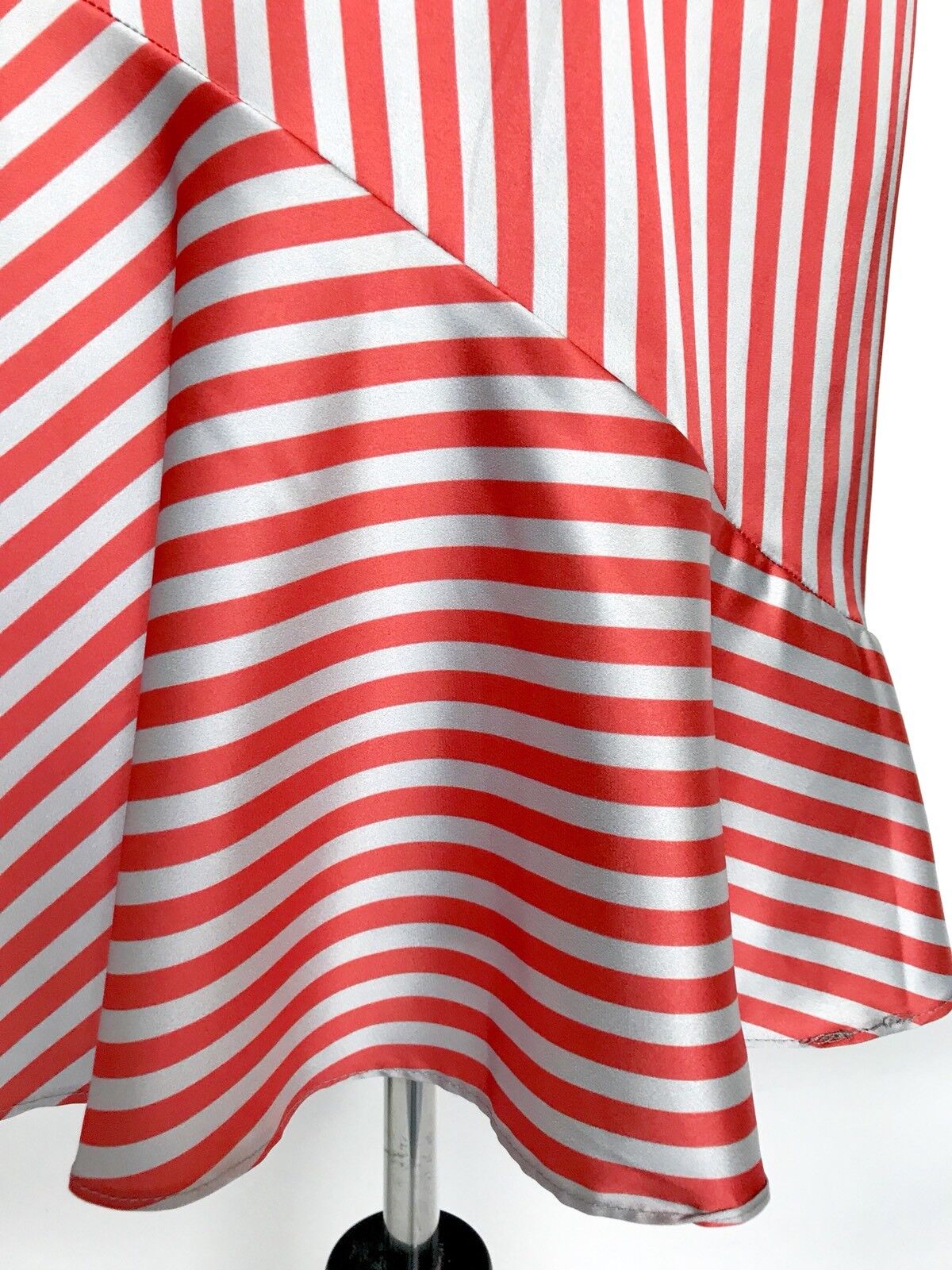 Lea And Viola Striped Silky Dress. Retails $168 Price $69 NWT Size L