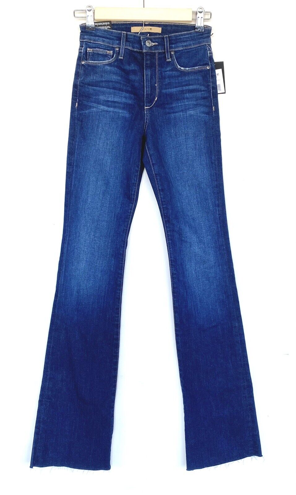 Joe's Jeans  High Rise Raw Hem Hawthorne Boot Cut Jeans Retail $178 Price $79