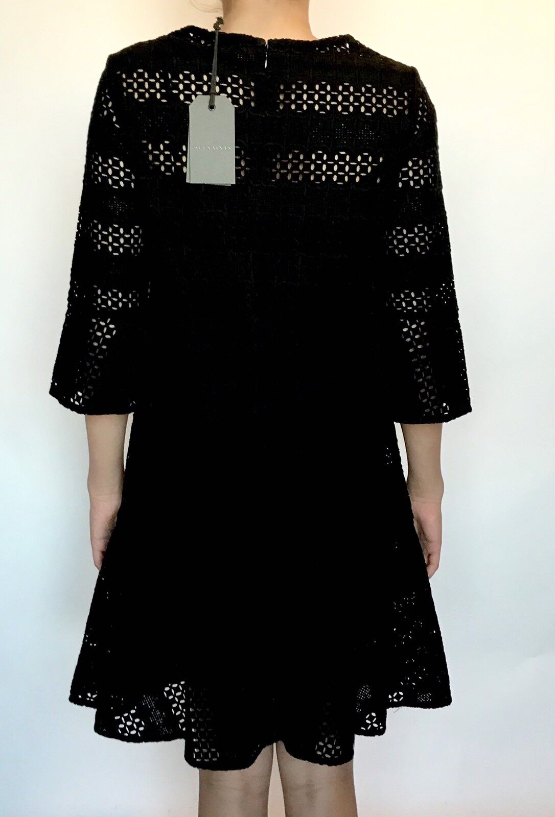 AllSaints Black Dakota Ruffle Dress. Retail $308 Price $168 NWT All Saints Sz 4