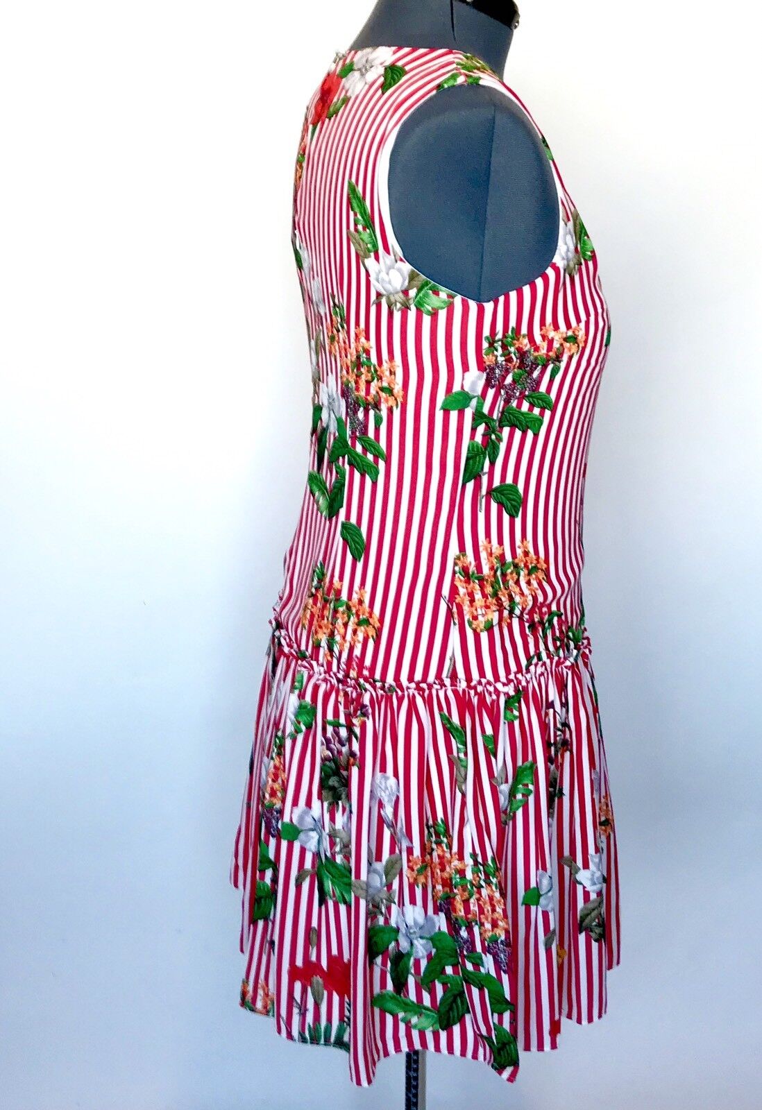 Nicole Miller Studio Red & White Stripe Dress. NWT Retail $89 Price $49 Size 12