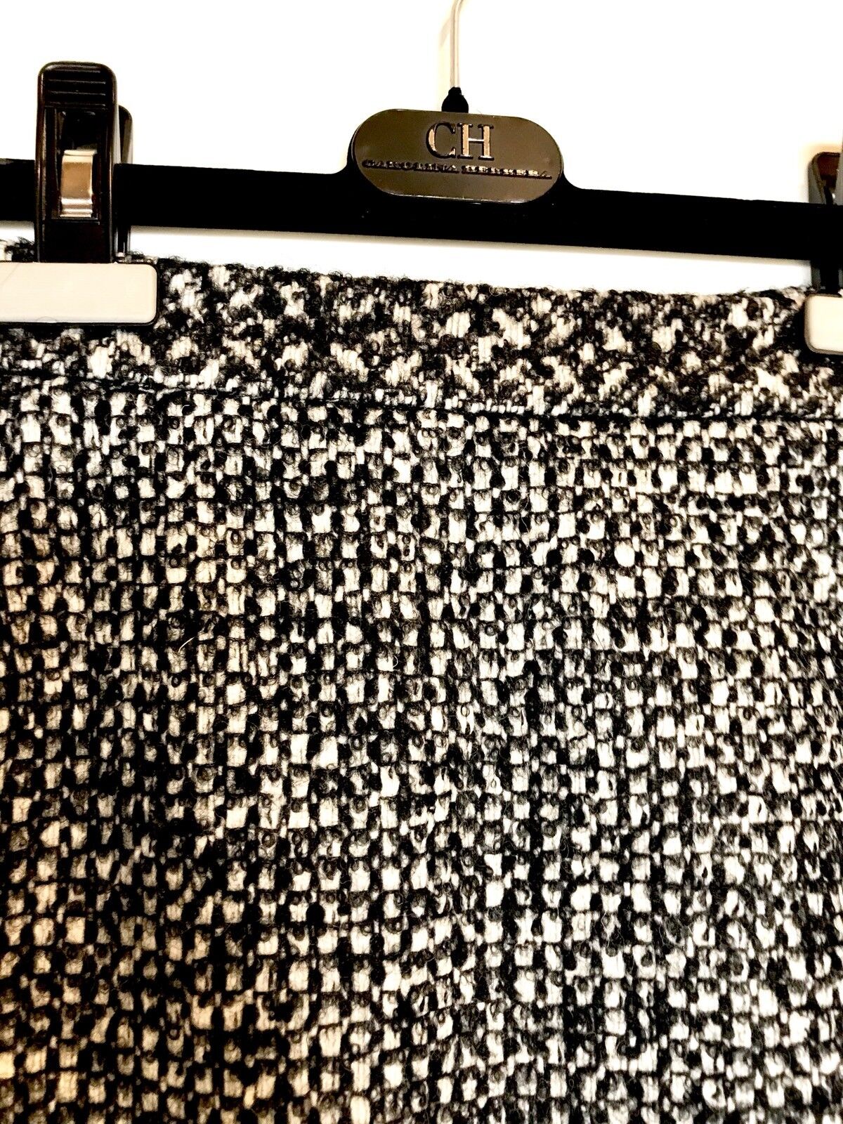 Carolina Herrera Tweed Wool Alpaca Mohair Skirt NWT Retail $385 Price $195 Sz 8