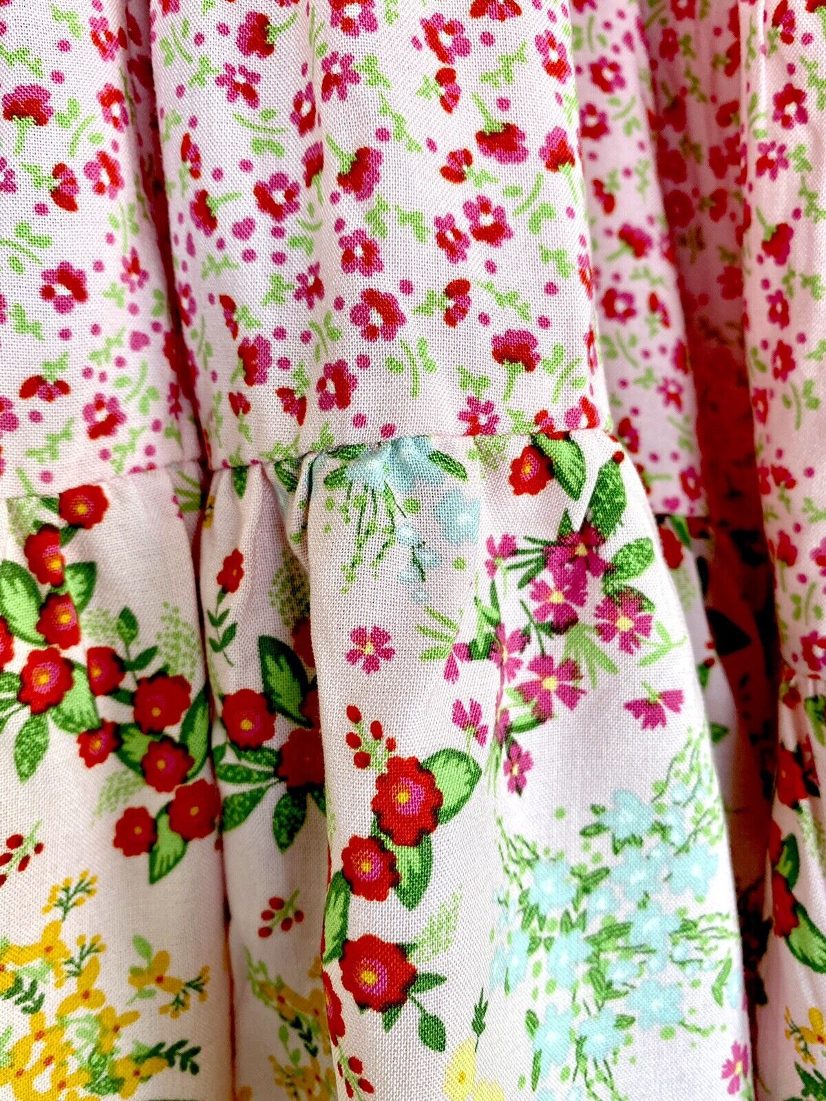 Picapino Floral Smocked Tiered Dress NWT Price $30 Age 4