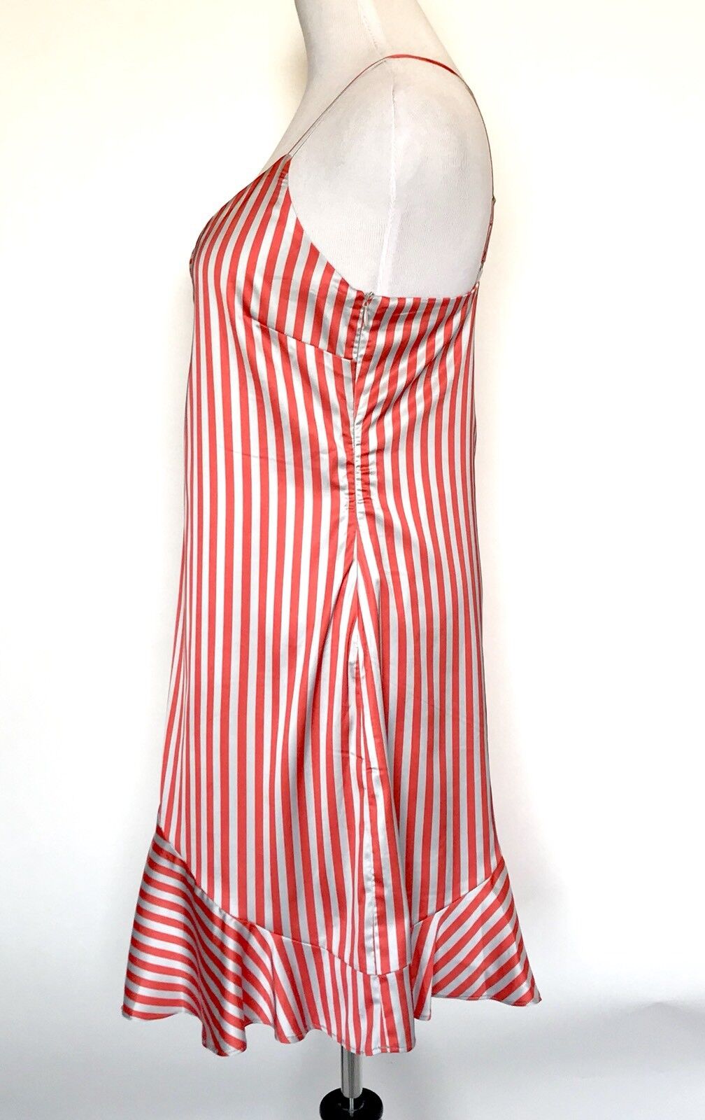 Lea And Viola Striped Silky Dress. Retails $168 Price $69 NWT Size L