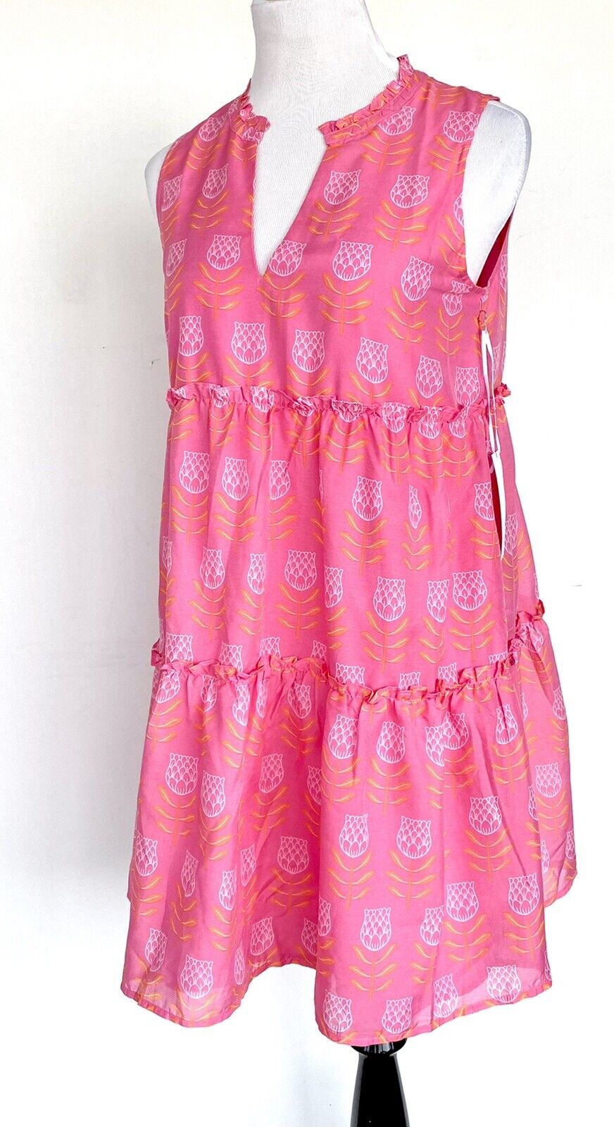 J Marie The Maeve Tiered Sleeveless Dress size M Retail $110 Price $65 NWT