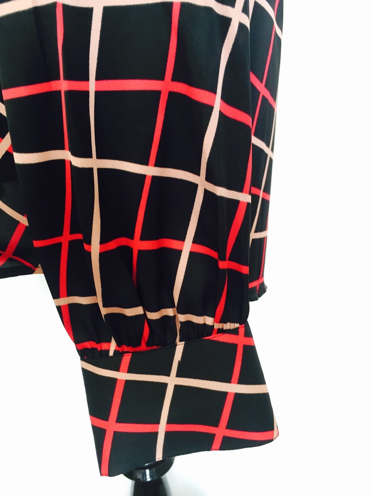Sanctuary Women's Silky Blouse. Black Red Pink. NWT Retail $79 Price $24 XS