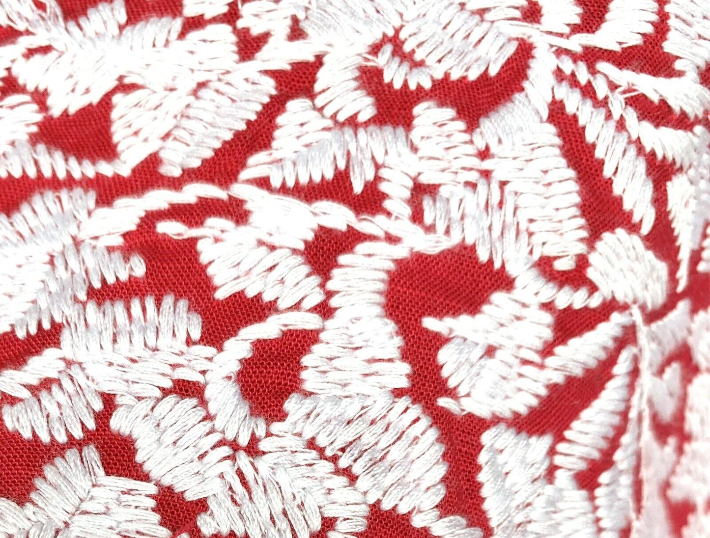 J Marie embroidered  bell sleeve Top XSmall Retail $92 Price $59 NWT Red White