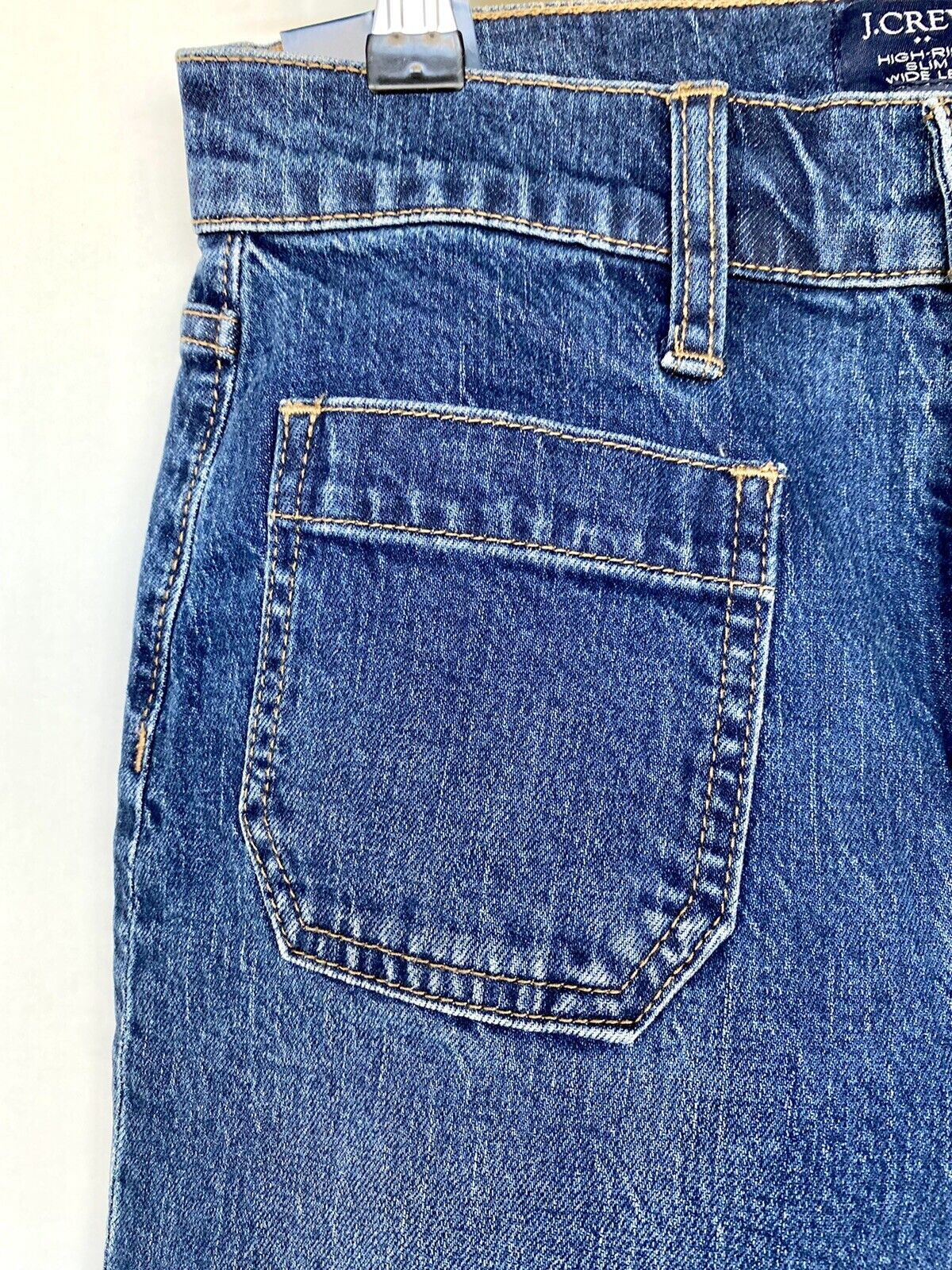 J.Crew Slim Wide Leg Patch Pocket Jeans NWT Price $79.50 Size 25