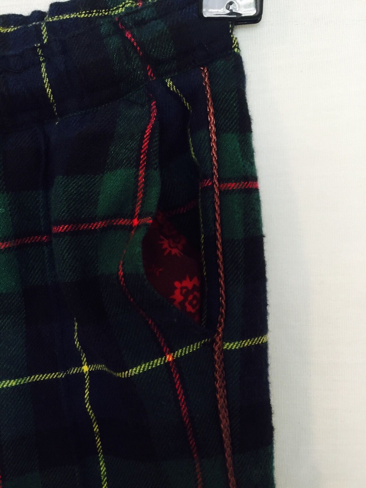 Scotch R'Belle Green Red Plaid Pants NWT Age 4 Retails $99 Price $38