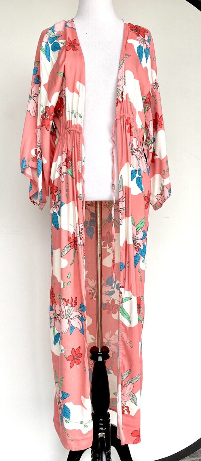 Amuse Society Ginger Guava Kimono cover up . Retail $86 Price $48 NWT