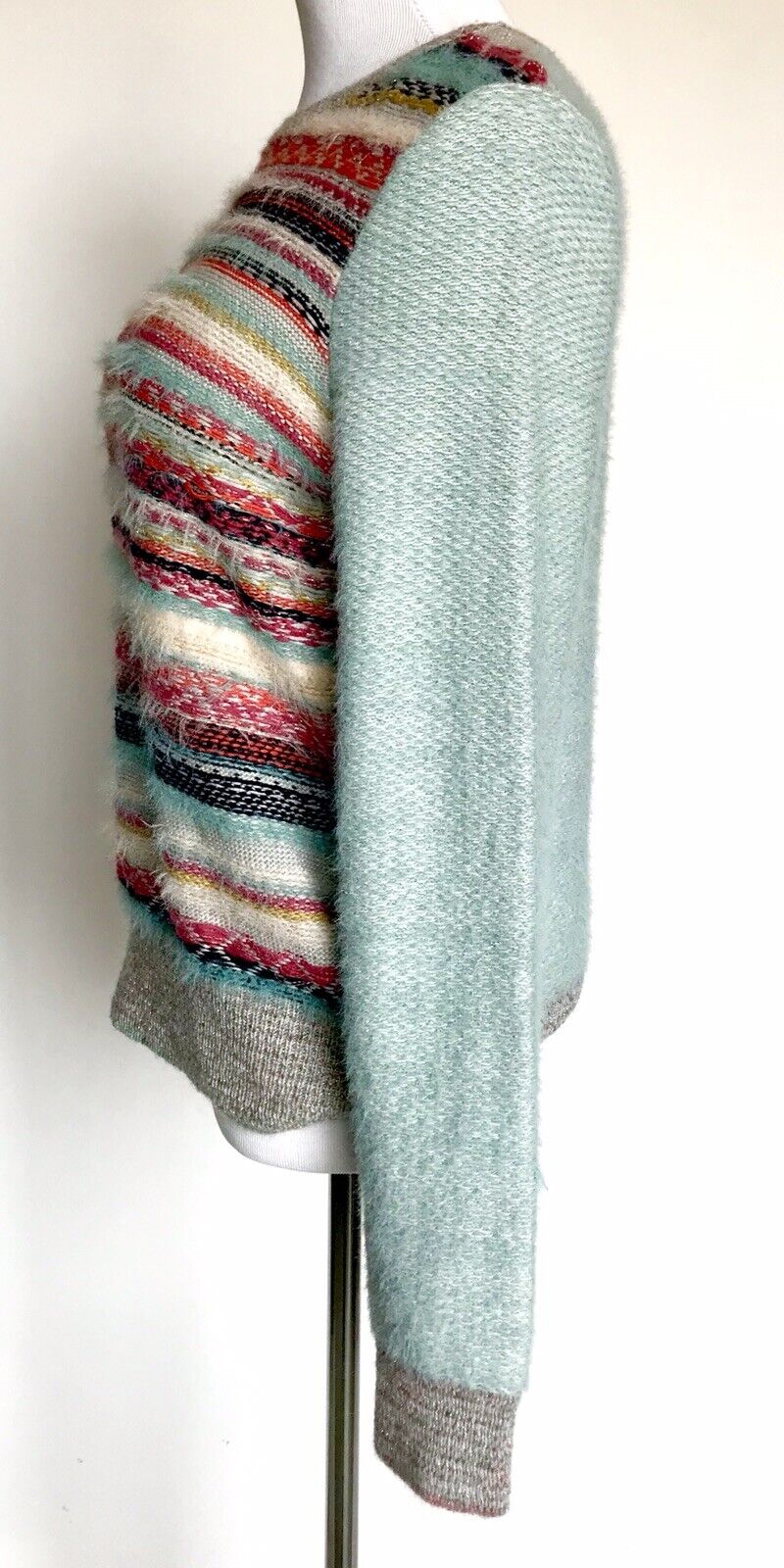anthropologie knitted knotted Stripe sweater. Retail $148 Price $69 Size M NWT