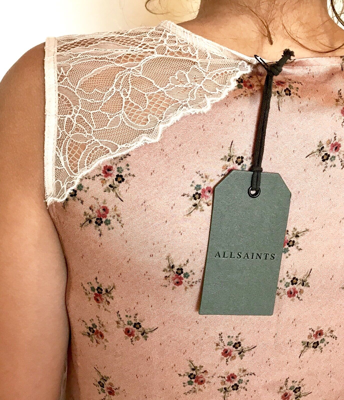 AllSaints Blush Pink Rosalie Top. NWT Retail $160 Price $60 Size 4 All Saints