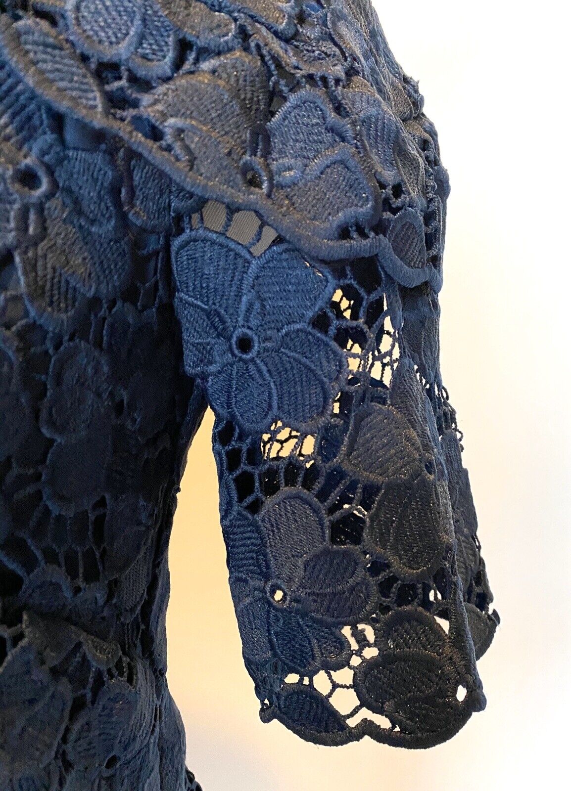 Juicy Couture Black Label Navy Lace Dress 2 Retail 298 Price $69 NWT
