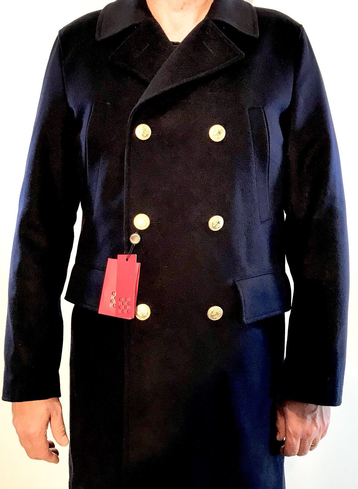 Carolina Herrera Men’s Military Style Coat. Retails $1,145 Price $395 NWT Size L