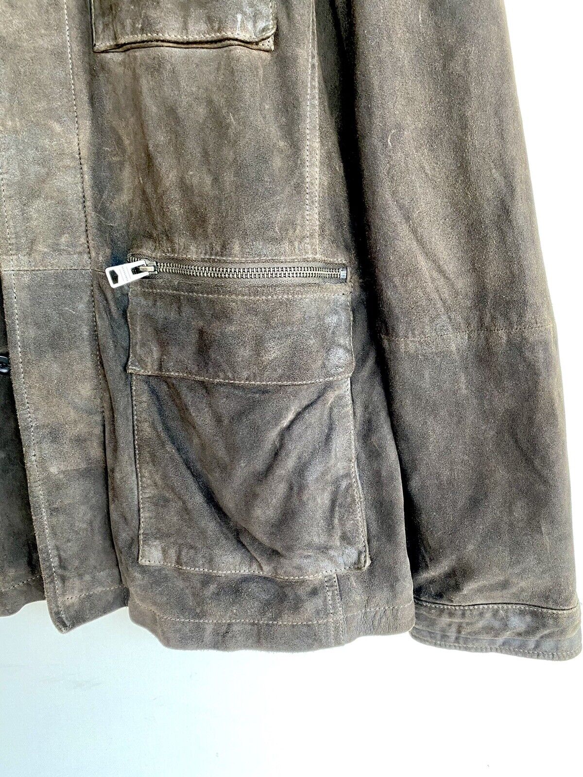 Allsaints Soft Leather Jacket M Retail $725 Price $320 Khaki Green