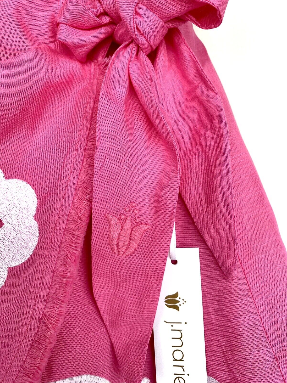 J Marie Pink embroidered Adriana skirt size XS Retail $68 Price $35 NWT